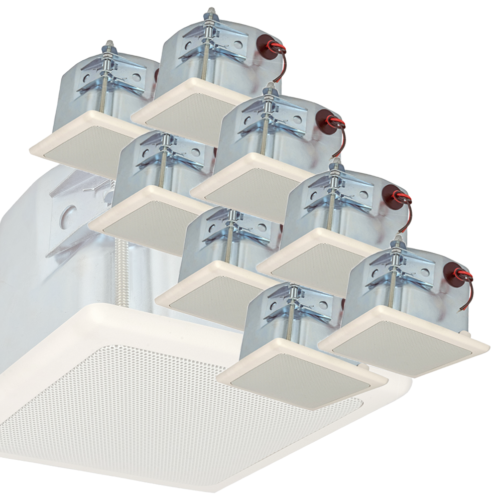 3" In-Wall Speaker Master Pack (8 Units) in White